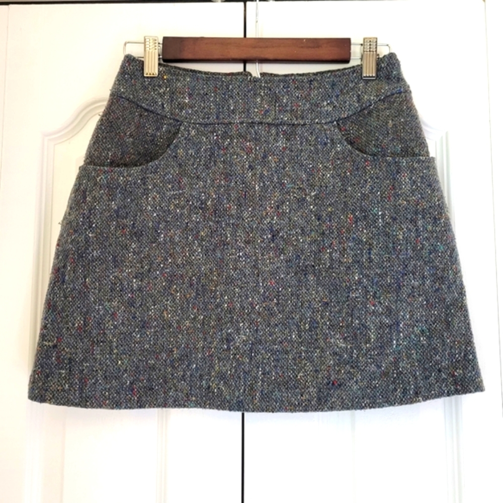 Express High Waisted Wool Mini Skirt